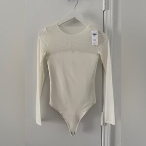 Abercrombie Long-Sleeve Mesh Crew Bodysuit